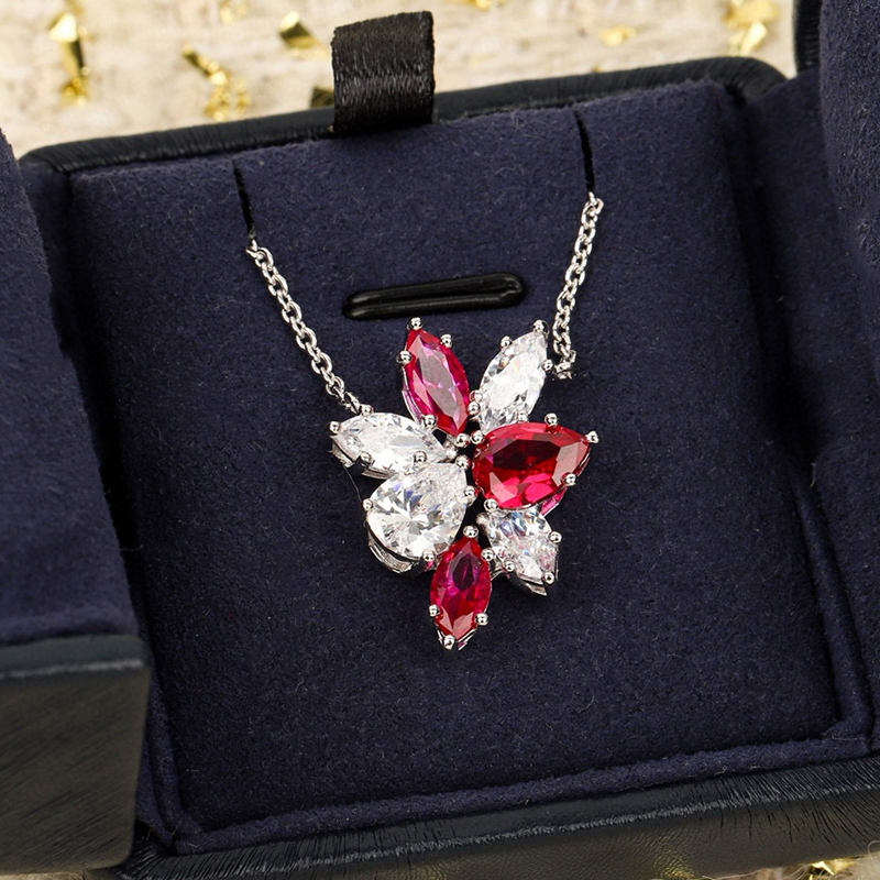 Red Clover Flower - Brand Pure 925 Sterling Silver Jewelry