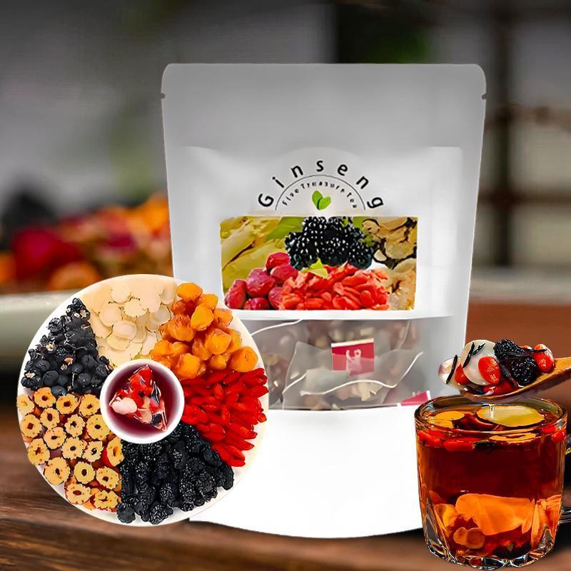Ginseng Five Treasure Tea Natu - đánh giá và giá Herbal Wellness In