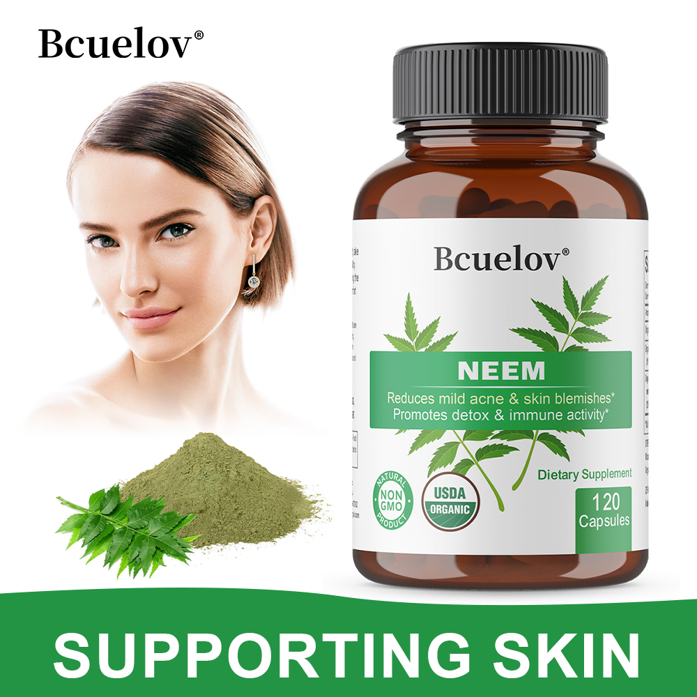 Organic Neem Leaf Capsules, He - đánh giá và giá Herbal Wellness In
