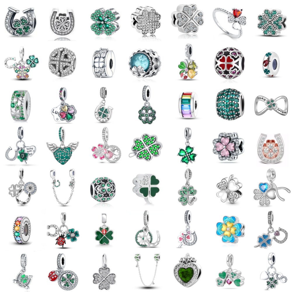 Hot sales 925 Silver Sparkling - đánh giá và giá Red Clover Flower