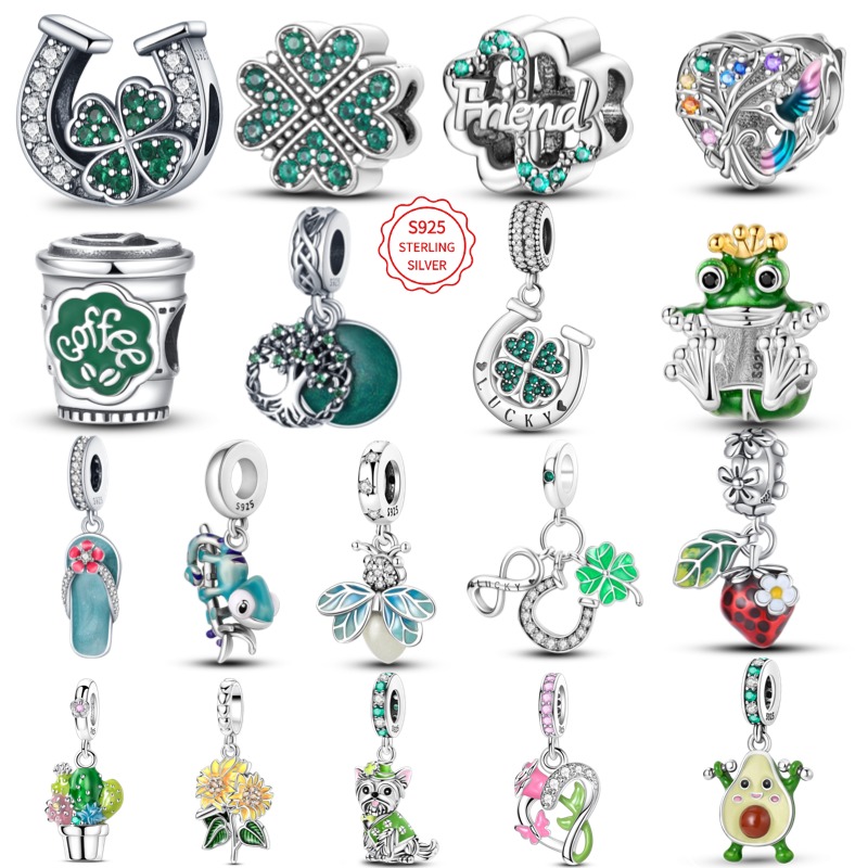 925 Sterling Silver Green Four - đánh giá và giá Red Clover Flower