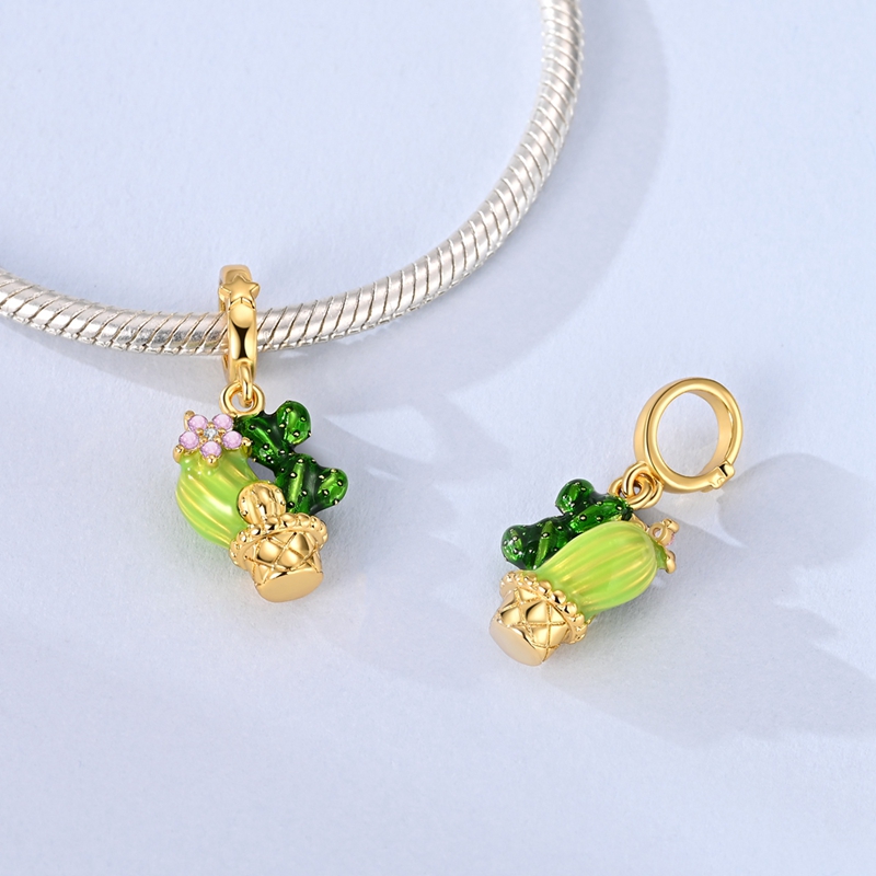 New 925 Sterling Silver Green  - đánh giá và giá Red Clover Flower
