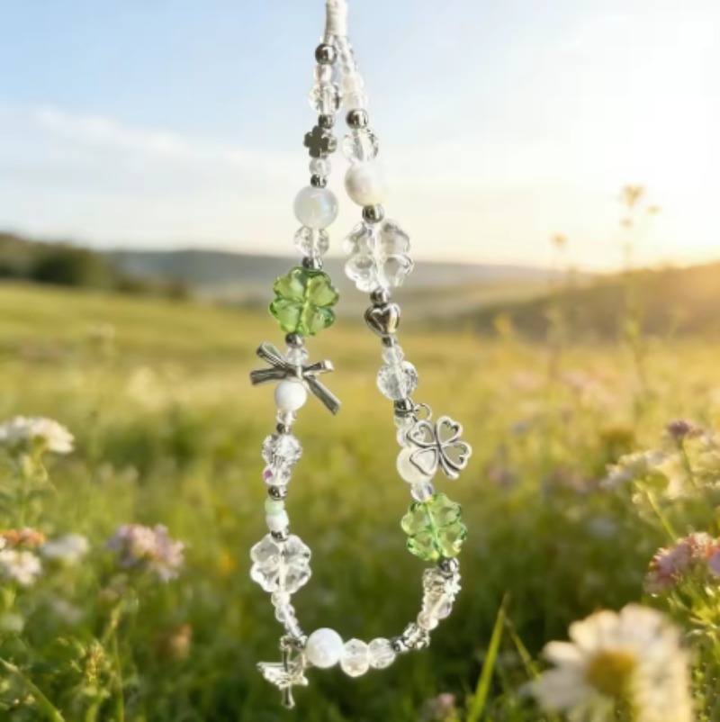 Korean Style Cute Green Lucky  - đánh giá và giá Red Clover Flower