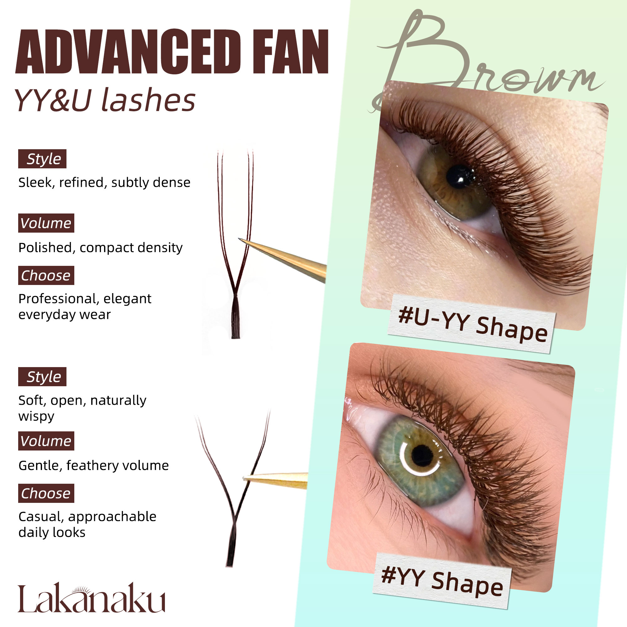 LAKANAKU Dark Brown U Shape YY - đánh giá và giá Red Clover Flower