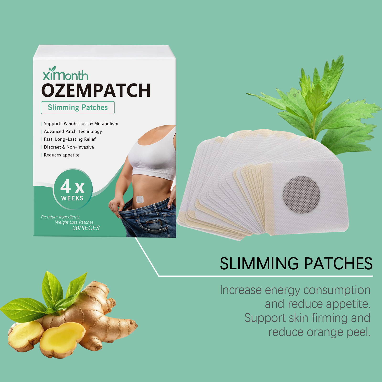 Ximonth Body Shaping Patches I - đánh giá và giá Herbal Wellness In